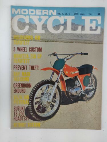 Vtg Modern Cycle Magazine Motorcycle Magazine Lot May 1968 May 1969 Sept 1969 - Picture 4 of 7
