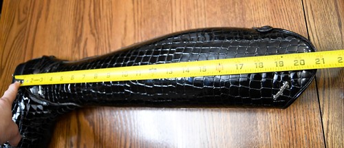 Sergio Grasso NEU PATENT Krokodil Hochfeldstiefel 39 HE 8-8,5 hoch schlank - Bild 7 von 11