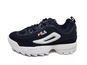 scarpe fila bianche e blu