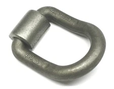 (6) 1" Weld On D Ring Bent Truck Trailer Chain Tie Down Towing Rings w DOT WLL