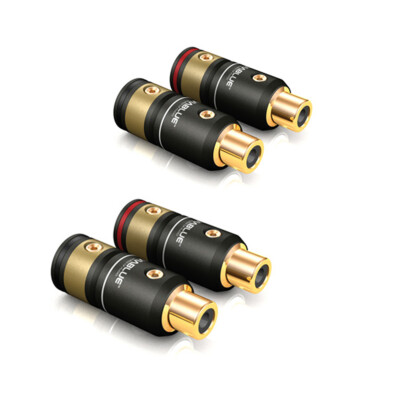 ViaBlue  T6s RCA Bushing RCA Solder Version for Cable-ø 4 - 9.5MM Set of 4 30508