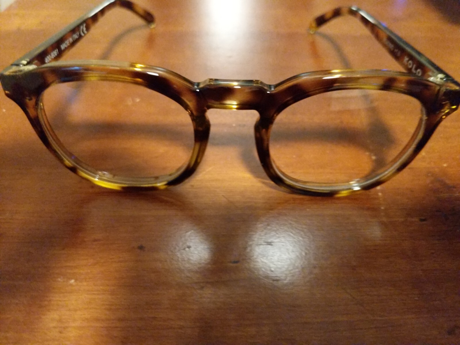 KOLO Premium Reading Glasses, Classic Round Honey Tortoise +1.0 Italy Used