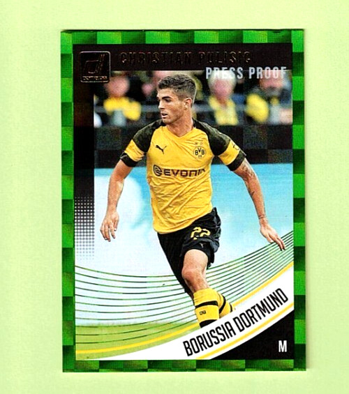 Christian Pulisic 2018-19 Panini Donruss Press Proof Green #66 A796