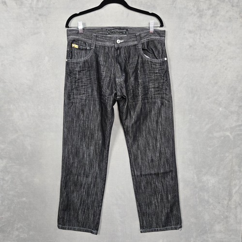 Southpole Jeans Hombre 34x30 Gris Carbón Negro Usado en Excelente Condición - Imagen 2 de 9