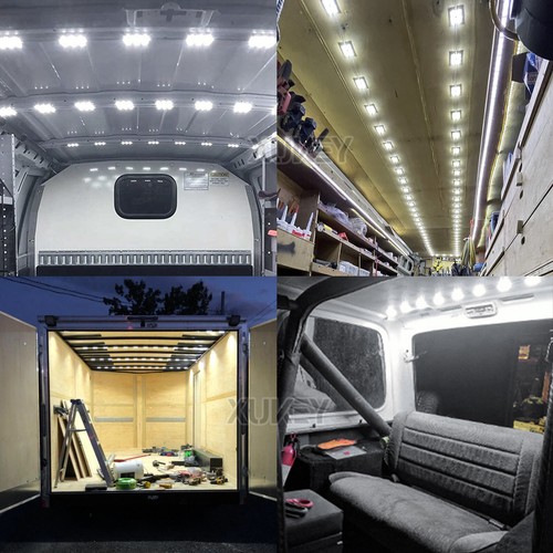 12V 60 LED Van Interior Lights Celling White Waterproof LWB Van Boats Trailers - Picture 6 of 6