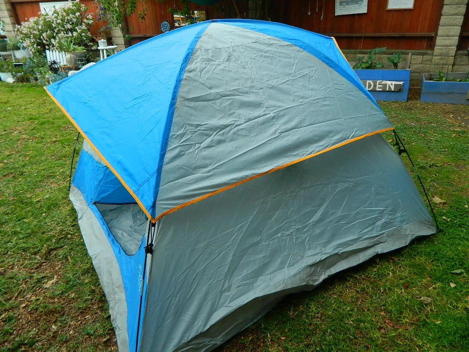 WENZEL 3 Personas Camping Senderismo Tienda Cúpula 7' x 7' con Cubierta de Lluvia Configuración EZ Foto 2 de 4