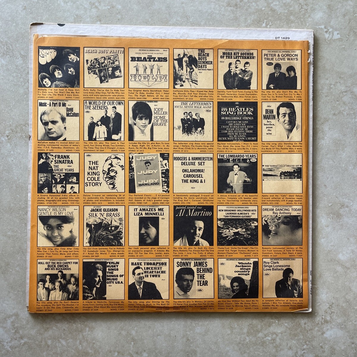 her Frank Sinatra - Swing Easy - Capitol Records DT 1429 - 33RPM