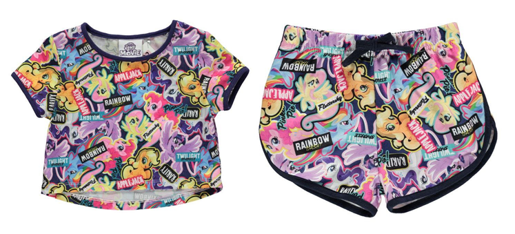 MY LITTLE PONY: Film T Shirt Pantaloncini 3 4 4 5 5 6 7 8 9 10 11 12YR 