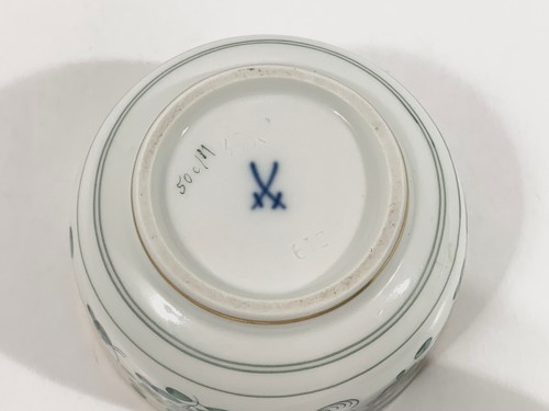 Meissen Indian Flower Green Sugar Bowl - Picture 9 of 9
