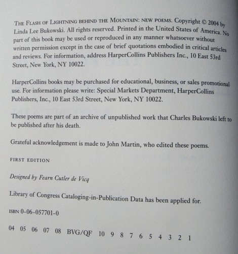 Konvolut 4 CHARLES BUKOWSKI GEDICHTBÄNDE - ALLE HARDCOVER - ALLE GEDICHTE - Bild 12 von 20