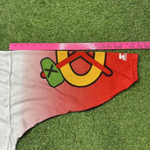 VTG STARTER Chicago Blackhawks NHL Hockey Jersey 90s 2000s White Red Ombré XL - Picture 6 of 13