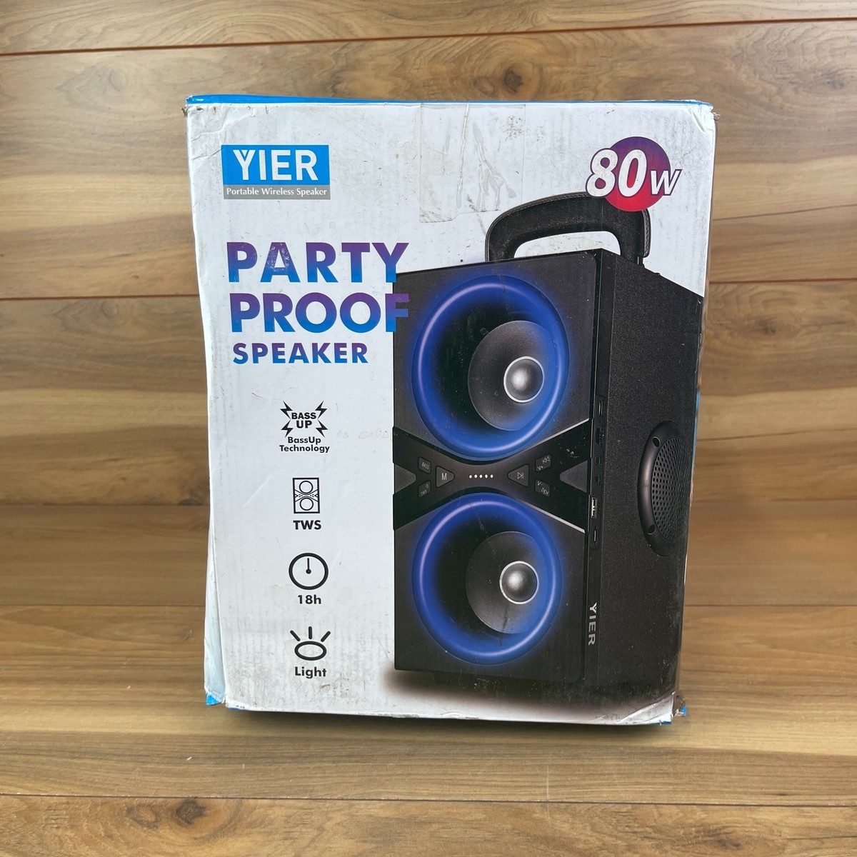 Yier Party Proof Portable Wireless Speaker Bluetooth 80W RGB