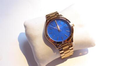 Pre-owned: Michael Kors SLIM Runway Ladies Rose Blue  MK3494 UK - Main Image