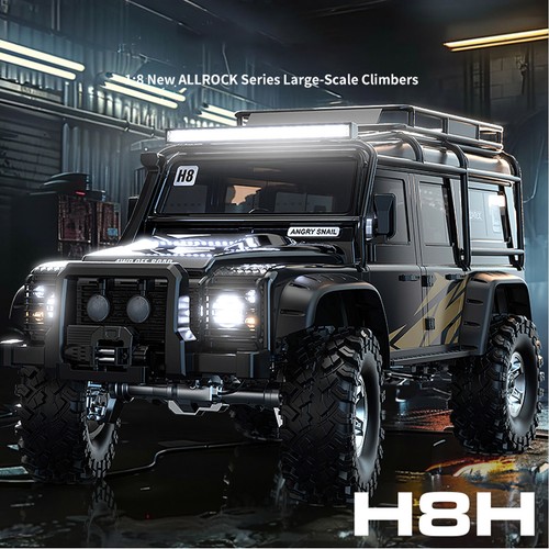 MJX H8H+ 1/8 RC Double Pickup 4WD V2 Remote Control Rock Crawler Car Model RTR6s - Picture 16 of 17