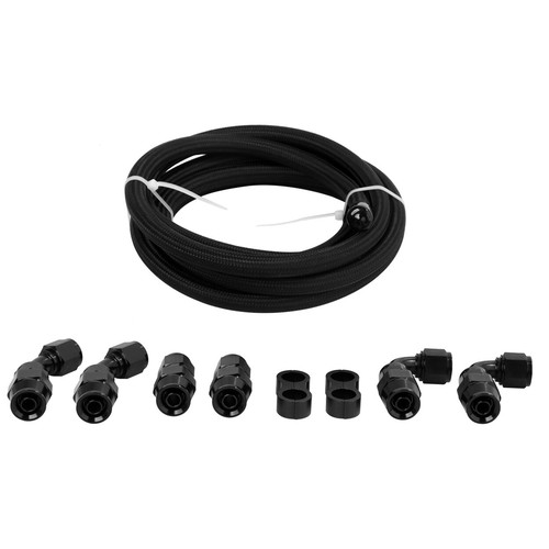 Nylon PTFE Fuel Line Hose Fittings Kit 4AN 6AN 8AN 10AN E85 Braided 10FT 20FT - Bild 10 von 40