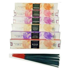 6 x Wise Skies Indian Stamford Premium Hand Rolled Masala Incense Sticks