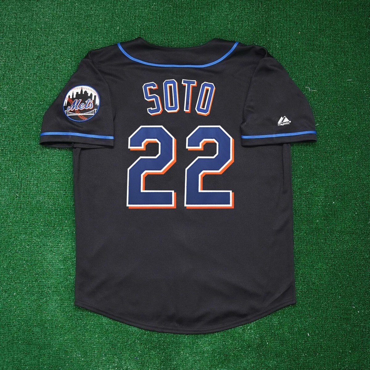 Juan Soto New York Mets Men's Alternate Black Jersey w/ Team