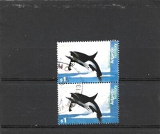 AAT 1995 Whales & Dolphins $1 Killer Whale Pair VFU