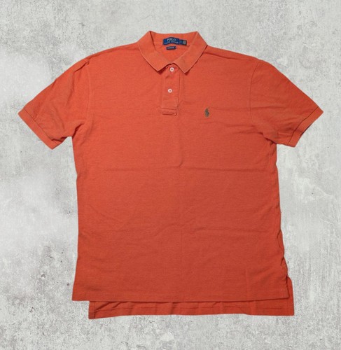 Ralph Lauren Men's Classic Fit Polo T Shirt - Orange - Size Large