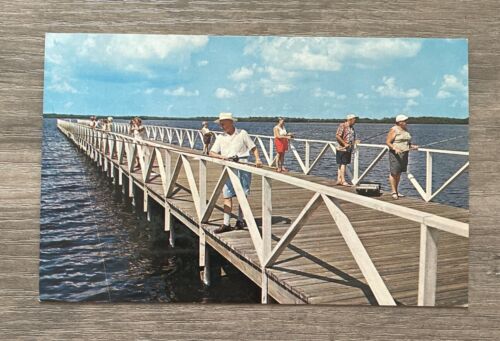 Postcard FL Port Charlotte Florida 450 Ft Fishing Pier
