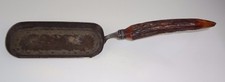 Vintage 1880s Allen & Darwin Horn Silver Ash Scoop Stag Handle A&D