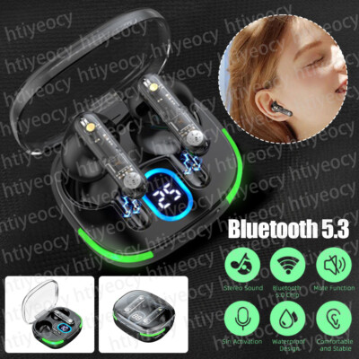 Bluetooth 5.3 Kopfhörer In-Ear Kabellos Ohrhörer Touch Control Wireless Headset