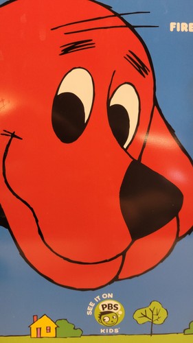 Clifford the Big Red Dog 2001 vintage toys with original store display card - Picture 8 of 10
