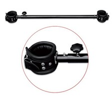 BDSM Bondage Profi Metall Spreizstange verstellbar mit Leder Fußfesseln