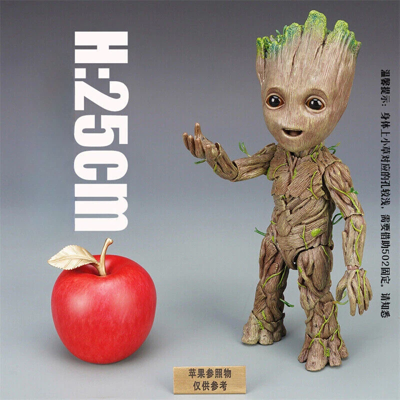 Guardianes de la Galaxia Groot Figura de Acción Baby Groot HT 1:1 Modelo Juguete Caja Regalo Foto 2 de 4