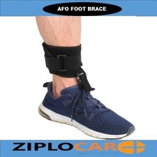 AFO Foot Drop Brace - Adjustable Soft Ankle Foot Orthosis Drop Foot Brace for