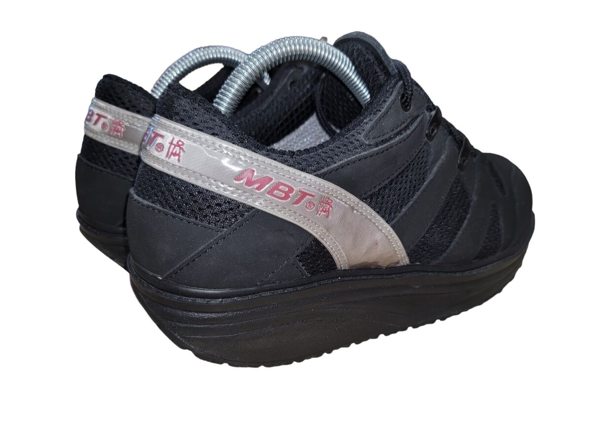 MBT Sport Women's Rocker Black Shoes Athletic Toning Walking