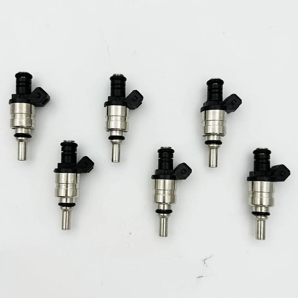 Juego de 6 inyectores de combustible Bosch 1427240 BMW M54 320i 325i 325xi 525i X3 13537546244 Foto 3 de 4