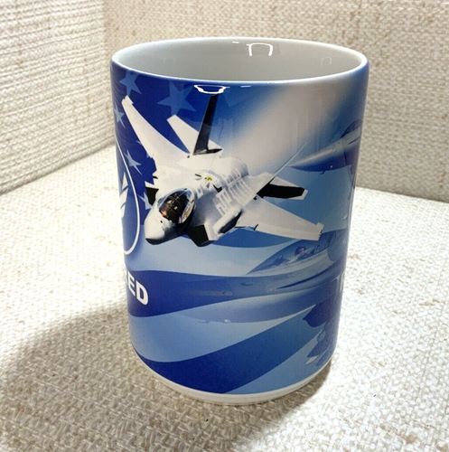 VINTAGE Thailand Luftwaffe Keramik Kaffeebecher 16 Unzen nicht mehr produziert Militär Kampfjet - Bild 7 von 9