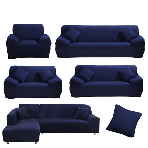 1/2/3/4 Seater Stretch Sofa Cover L Shape Corner Couch Slipcovers - Picture 20 of 85