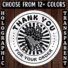 40 THANK YOU FOR YOUR ORDER STICKERS 2