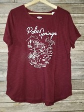 NWT New Women's Old Navy Maroon Tshirt Size Large 