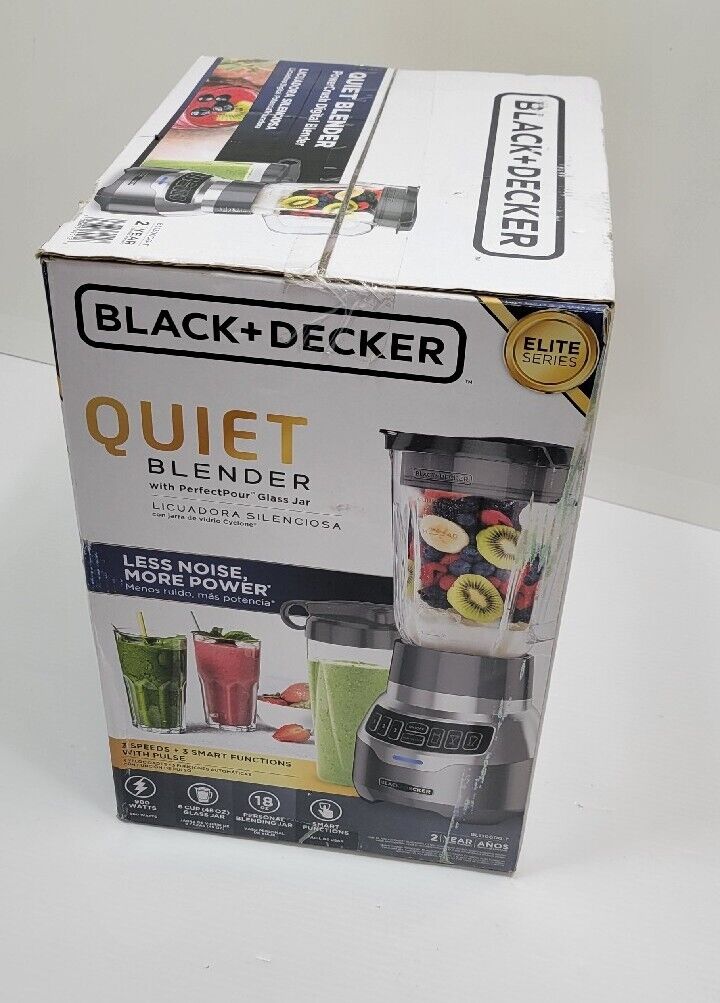 BLACK+DECKER PowerCrush Digital Blender with Quiet Technology, Stainless  Steel, BL1300DG-P 
