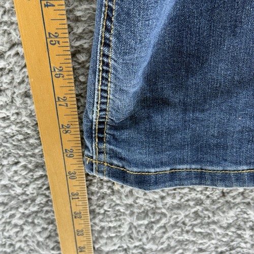 Jeans Levis 511 Performance Slim Donna 18R Distressed Mid Rise Elasticizzato Blu LEGGI - Foto 6 di 10