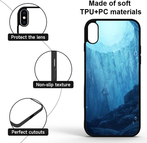 Cases For iPhone X XS 11 12 13 14 15 Pro Max Underwater House Print - Picture 239 of 240