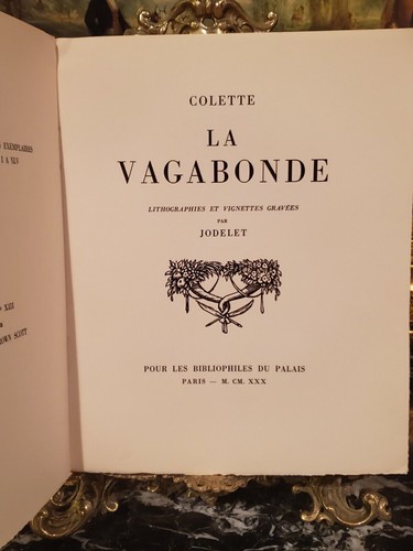 La Vagabonde. Lithographies et vignettes gravées par Jodelet. 1930 COLLECTIBLE - Picture 2 of 7