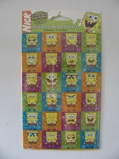 Stickety Doo Da SPONGE BOB Stickers 2 Sheets Nickelodeon NIP