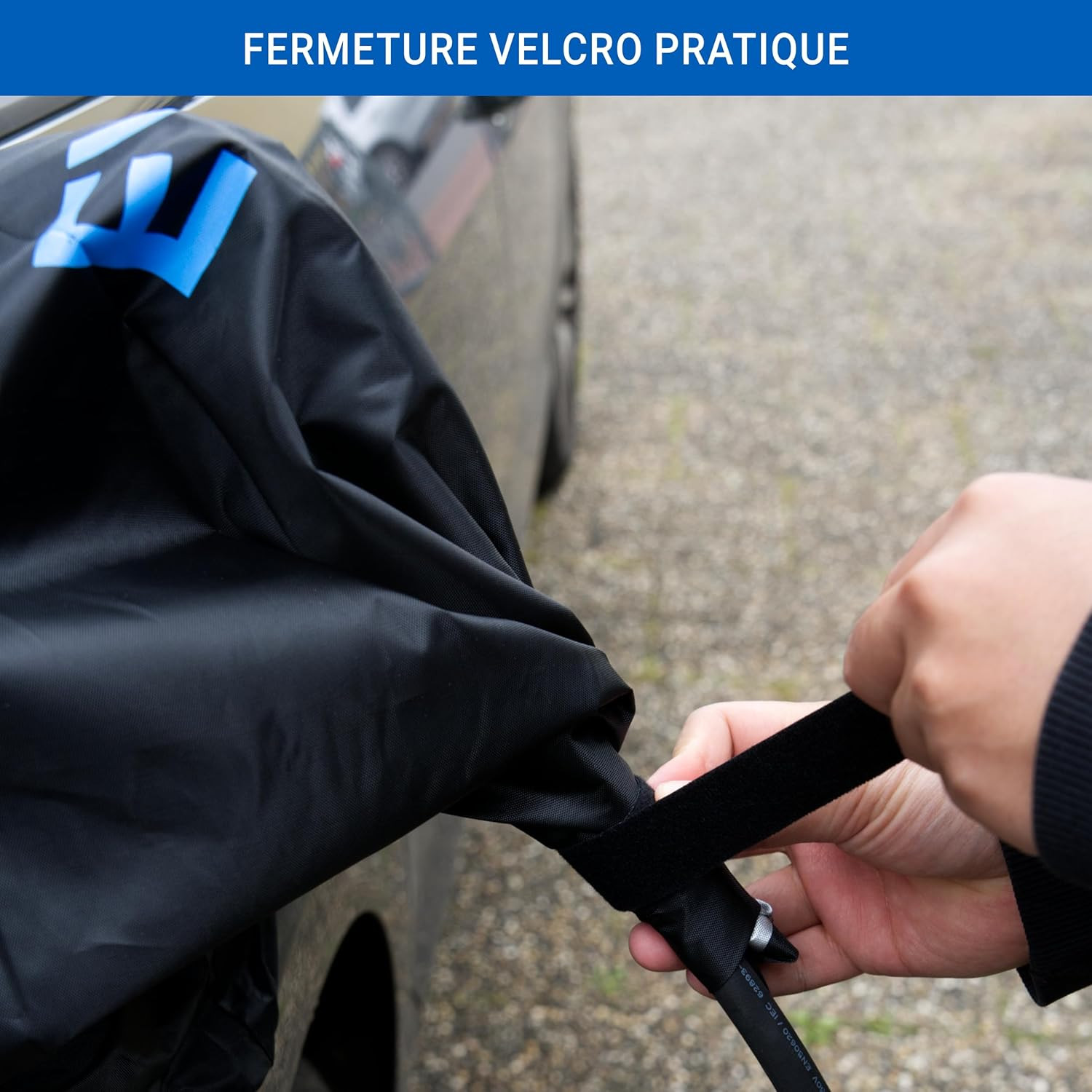 Fiche de charge Type 2 pour voiture électrique câble noir 7kW