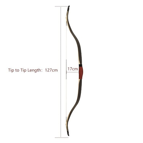 AF 50" Turkish Recurve Traditional Bow Handmade HorseBow Hunting 30lbs - Picture 3 of 9