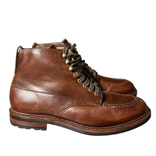 Grant Stone x J. Crew Men\'s Size 12 D EUC Ludlow Brown Leather Lace Up Boots Ludlow Boots Review - YouTube main image 3