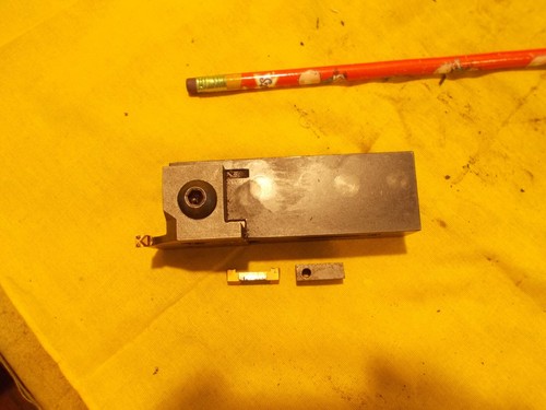 MANCHESTER USA CARBIDE INSERT 1" LATHE GROOVING TOOL HOLDER 203-219 - Picture 5 of 6