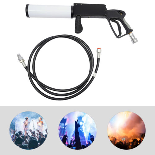 Handheld Fog Gun LED CO2 Fog Cannon Special Effects Fog Machine Gun Party Bar DJ