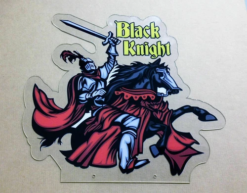 Williams 1980 Black Knight Pinball Machine Custom Knight PETG Topper