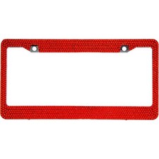 Red Crystal Rhinestones License Plate Frame 7 Rows Special Bling Offer Red Crystal Rhinestones License Plate Frame 7 Rows Special Bling Offer
