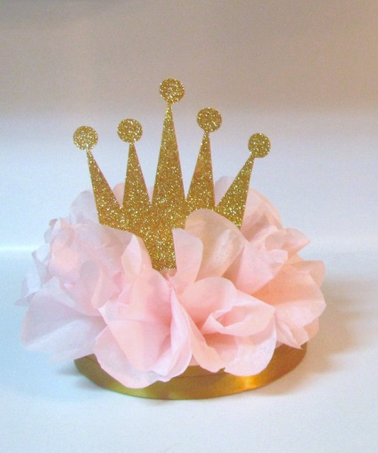 Princess Pink Gold Tiara Crown Centerpiece Birthday Party Baby Princess Pink Gold Tiara Crown Centerpiece Birthday Party Baby Shower Decor