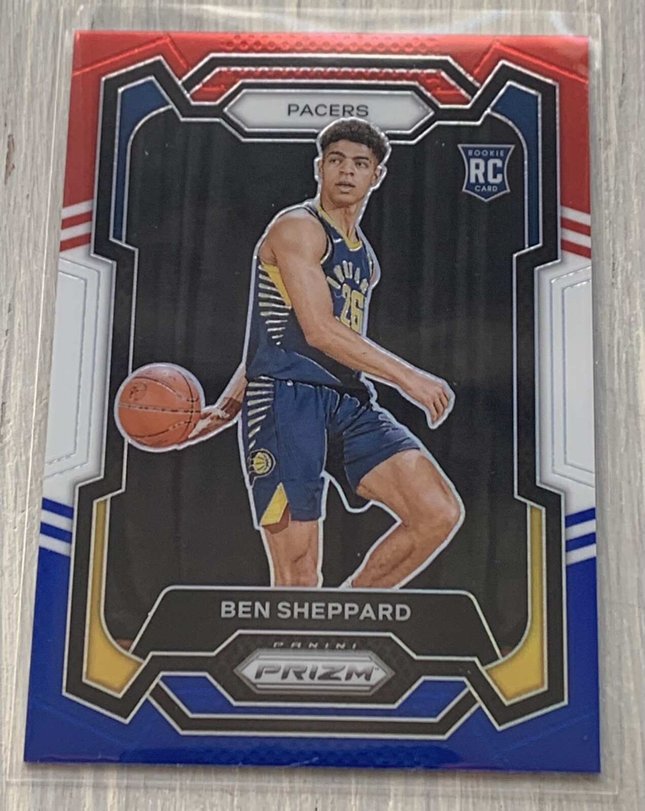 Ben Sheppard - 2023-24 Prizm Basketball Red White Blue Prizm Rookie Card - #172